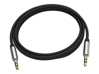 VISION Professional - Ljudkabel - stereo mini jack (hane) till stereo mini jack (hane) - 2 m - skärmad - svart TC 2M3.5MMP/BL