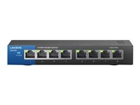 Linksys Business LGS108 - Switch - ohanterad - 8 x 10/100/1000 - skrivbordsmodell - AC 100/230 V LGS108-EU-RTL