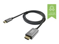 VISION - Videogränssnittsomvandlare - USB-C (hane) till HDMI (hane) - 2 m - braided - stöd för 4K TC 2MUSBCHDMI/HQ