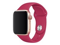 Apple 40mm Sport Band - Klockrem för smart klocka - storlek S/M och M/L - granatäpple - demo - för Watch (38 mm, 40 mm) 3G047ZM/A