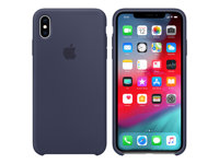 Apple - Baksidesskydd för mobiltelefon - silikon - midnattsblå - för iPhone Xs Max MRWG2ZM/A