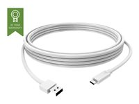 Vision - USB-kabel - USB typ A (hane) till USB-C (hane) - USB 3.0 - 3 A - 3 m - vit TC 3MUSBCA