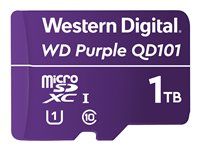 WD Purple WDD100T1P0C - Flash-minneskort - 1 TB - UHS-I U1 / Class10 - microSDXC - lila WDD100T1P0C