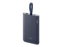 Samsung Fast Charge Portable Battery Pack EB-PG950 - Strömförsörjningsbank - 5100 mAh - 2 A - Fast Charge (USB) - på kabel: Micro-USB - marin - för Galaxy A8 (2018) Enterprise Edition, Note8, S8, S8 Active, S8+ EB-PG950CNEGWW