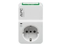 APC Essential Surgearrest PM1WU2 - Överspänningsskydd - AC 230 V - utgångskontakter: 1 - Italien - vit PM1WU2-IT
