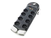 APC Performance SurgeArrest PL8VT3 - Överspänningsskydd - AC 230 V - utgångskontakter: 8 - Tyskland - svart PL8VT3-DE