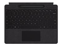 Microsoft Surface Pro X Signature Keyboard with Slim Pen Bundle - Tangentbord - med pekdyna - bakgrundsbelyst - nordisk - svart - kommersiell - för Surface Pro X QJV-00009