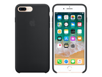 Apple - Baksidesskydd för mobiltelefon - silikon - svart - för iPhone 7 Plus, 8 Plus MQGW2ZM/A