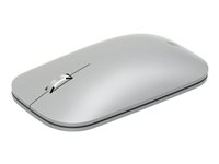 Microsoft Surface Mobile Mouse - Mus - optisk - 3 knappar - trådlös - Bluetooth 4.2 - platina - kommersiell - för Surface Pro 7 KGZ-00003