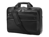 HP Executive Leather Top Load - Notebook-väska - 15.6" - svart - för HP 240 G8, 246 G7, 25X G8; Pro c645; ProBook 440 G8, 630 G8, 635, 650 G8; ZBook Power G7 6KD09AA