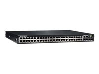 Dell EMC PowerSwitch N3200-ON Series N3248P-ON - Switch - L3 - Administrerad - 48 x 10/100/1000 (PoE+) + 4 x 10 Gigabit SFP+ + 2 x 100 Gigabit QSFP28 - främre till bakre luftflöde - rackmonterbar - PoE+ - CAMPUS Smart Value 210-ASPR