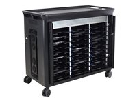 HP 30 Managed Charging Cart V2 - Vagn laddning och hantering för 30 bärbara datorer (öppen arkitektur) - låsbar - HP-svart - skärmstorlek: 10.1"-15.6" - för HP 240 G8, 24X G7, 25X G8; Pro c645; ProBook 430 G8, 440 G8, 450 G8, 630 G8, 635, 650 G8 T9E85AA#ABB