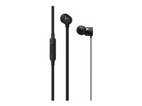 Beats urBeats3 - Hörlurar med mikrofon - inuti örat - kabelansluten - 3,5 mm kontakt - ljudisolerande - svart - för iPad/iPhone/iPod MU982ZM/A
