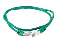 C2G Cat5e Booted Shielded (STP) Network Patch Cable - Patch-kabel - RJ-45 (hane) till RJ-45 (hane) - 2 m - STP - CAT 5e - formpressad - grön 83831