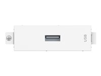 VISION TechConnect 3 USB-a module - Modulkontaktplatta med insnäppsfästen - USB Type A TC3 USBA