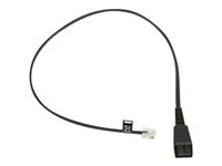 Jabra - Headset-kabel - RJ-10 (hane) till Snabburkoppling (hane) - träkol - för Jabra GN 2100, GN 2200 Duo, GN 2200 Mono 8800-00-25