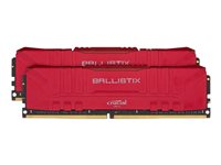 Ballistix - DDR4 - sats - 32 GB: 2 x 16 GB - DIMM 288-pin - 3200 MHz / PC4-25600 - CL16 - 1.35 V - ej buffrad - icke ECC - röd BL2K16G32C16U4R