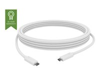 Vision - USB-kabel - USB-C (hane) till USB-C (hane) - USB 3.1 - 3 A - 1 m - vit TC 1MUSBC
