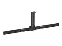 Vision VFM-F50_DL - Monteringskomponent (räls) - för 2 LCD/plasmapaneler - aluminium - svart - skärmstorlek: up to 86" - väggmonterbar, monterbar på golvstativ VFM-F50_DL
