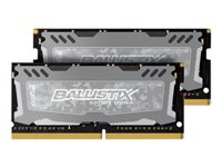 Ballistix Sport LT - DDR4 - sats - 32 GB: 2 x 16 GB - SO DIMM 260-pin - 2666 MHz / PC4-21300 - CL16 - 1.2 V - ej buffrad - icke ECC BLS2K16G4S26BFSD