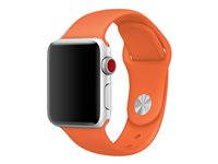 Apple 38mm Sport Band - Klockrem för smart klocka - 130-200 mm - kryddig orange - för Watch (38 mm, 40 mm) MQUT2ZM/A