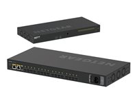 NETGEAR AV Line M4250-16XF - Switch - L3 - Administrerad - 16 x 10 Gigabit SFP+ - sida till sida luftflöde - rackmonterbar XSM4216F-100EUS