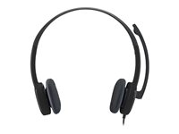 Logitech Stereo H151 - Headset - på örat - kabelansluten 981-000589