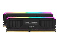 Ballistix MAX RGB - DDR4 - sats - 16 GB: 2 x 8 GB - DIMM 288-pin - 4000 MHz / PC4-32000 - CL18 - 1.35 V - ej buffrad - icke ECC - svart BLM2K8G40C18U4BL