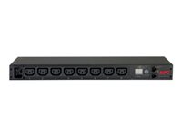 APC Metered Rack PDU AP7821B - Kraftdistributionsenhet (kan monteras i rack) - AC 100-240 V - Ethernet 10/100 - ingång: IEC 60320 C20 - utgångskontakter: 8 (IEC 60320 C13) - 1U - 2.5 m - för P/N: AR109SH4, SCL400RMJ1U, SCL500RMI1UC, SCL500RMI1UNC, SMTL1000RMI2UC, SMTL750RMI2UC AP7821B