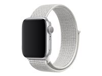 Apple 40mm Nike Sport Loop - Klockrem för smart klocka - Regular size - glaciärvit - för Watch (38 mm, 40 mm) MX802ZM/A