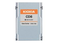 KIOXIA CD8 Series KCD81VUG1T60 - SSD - 1600 GB - inbyggd - 2.5" - PCIe 4.0 x4 - buffert: 256 MB KCD81VUG1T60