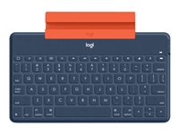 Logitech Keys-To-Go - Tangentbord - Bluetooth - QWERTY - nordiskt (danska/finska/norska/svenska) - klassisk blå 920-010052