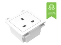 VISION TechConnect 3 UK Power module - Modulkontaktplatta med insnäppsfästen - effekt BS1363 TC3 PWRUK