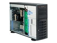 Supermicro SC745 TQ-R1200B - Tower - 4U - utökad ATX - SATA/SAS - hot-swap 1200 Watt - svart - USB CSE-745TQ-R1200B