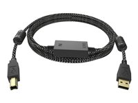 Vision Professional Premium Braided - USB-kabel - USB (hane) till USB typ B (hane) - USB 2.0 - 15 m - aktiv booster (inmatningsledning) - braided TC 15MUSB+/HQ