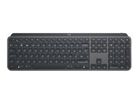 Logitech MX Keys Advanced Wireless Illuminated Keyboard - Tangentbord - bakgrundsbelyst - Bluetooth, 2.4 GHz - QWERTY - brittisk 920-009413