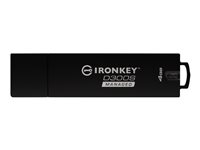 IronKey D300S Managed - USB flash-enhet - krypterat - 4 GB - USB 3.1 Gen 1 - FIPS 140-2 Level 3 IKD300SM/4GB