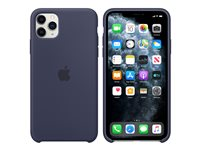 Apple - Baksidesskydd för mobiltelefon - silikon - midnattsblå - för iPhone 11 Pro Max MWYW2ZM/A