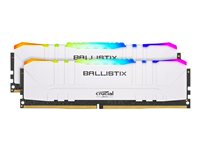 Ballistix RGB - DDR4 - sats - 16 GB: 2 x 8 GB - DIMM 288-pin - 3000 MHz / PC4-24000 - CL15 - 1.35 V - ej buffrad - icke ECC - vit BL2K8G30C15U4WL