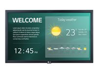 LG 22SM3G-B - 22" Diagonal klass (21.5" visbar) - SM3G Series LED-skärm - digital skyltning med integrerat Pro:Idiom - 1080p (Full HD) 1920 x 1080 - svart 22SM3G-B