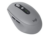 Logitech M590 Silent - Mus - högerhänt - optisk - 7 knappar - trådlös - Bluetooth, 2.4 GHz - trådlös USB-mottagare - mellangrå tonal 910-005198