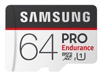 Samsung PRO Endurance MB-MJ64GA - Flash-minneskort (microSDXC till SD-adapter inkluderad) - 64 GB - UHS-I U1 / Class10 - mikroSDXC UHS-I MB-MJ64GA/EU