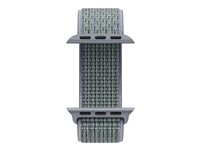 Apple 40mm Nike Sport Loop - Klockrem för smart klocka - Regular size - obsidian dimma - för Watch (38 mm, 40 mm) MGQH3ZM/A
