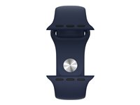 Apple 40mm Sport Band - Klockrem för smart klocka - storlek S/M och M/L - mörkblå - för Watch (38 mm, 40 mm) MYAU2ZM/A
