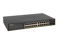 NETGEAR GS324TP - Switch - smart - 24 x 10/100/1000 (PoE+) + 2 x SFP - skrivbordsmodell, rackmonterbar - PoE+ (190 W) GS324TP-100EUS