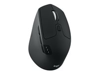 Logitech M720 Triathlon - Mus - högerhänt - optisk - 7 knappar - trådlös - Bluetooth, 2.4 GHz - trådlös USB-mottagare 910-004791
