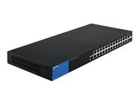 Linksys Business LGS528 - Switch - Administrerad - 26 x 10/100/1000 + 2 x kombinations-Gigabit SFP - rackmonterbar - AC 100/230 V LGS528-EU