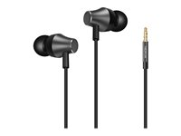 Nokia WH-301 - Hörlurar med mikrofon - inuti örat - kabelansluten - 3,5 mm kontakt - svart 8P00000009