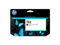 HP 745 - 130 ml - mattsvart - original - DesignJet - bläckpatron - för DesignJet Z2600 PostScript, Z5600 PostScript F9J99A