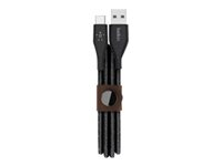 Belkin DuraTek Plus - USB-kabel - USB-C (hane) till USB (hane) - 1.22 m - svart F2CU069BT04-BLK